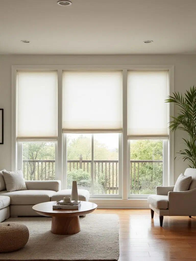 minimalist roman shades for modern décor