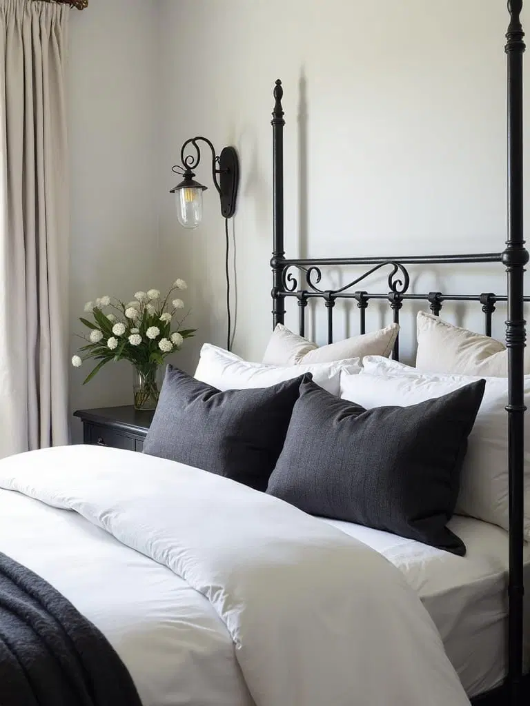 wrought iron bed frame elegance