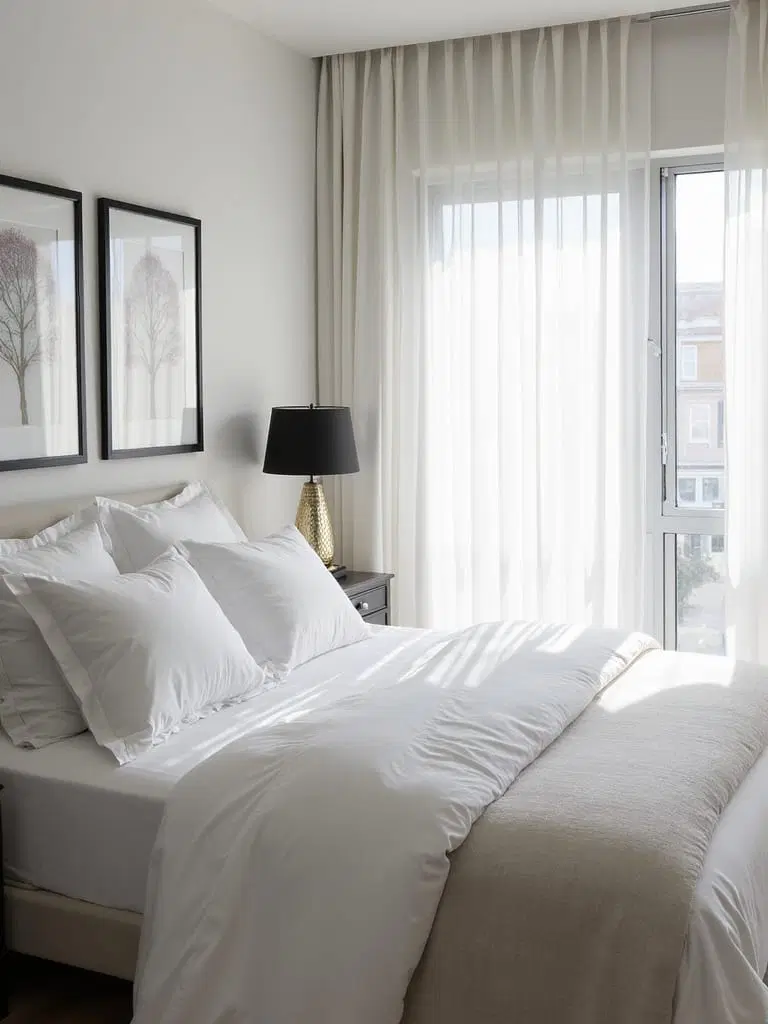 minimalist elegant bedroom