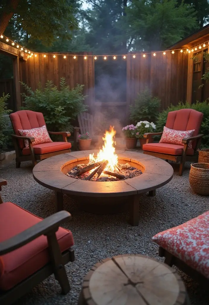 vintage charm fire pit