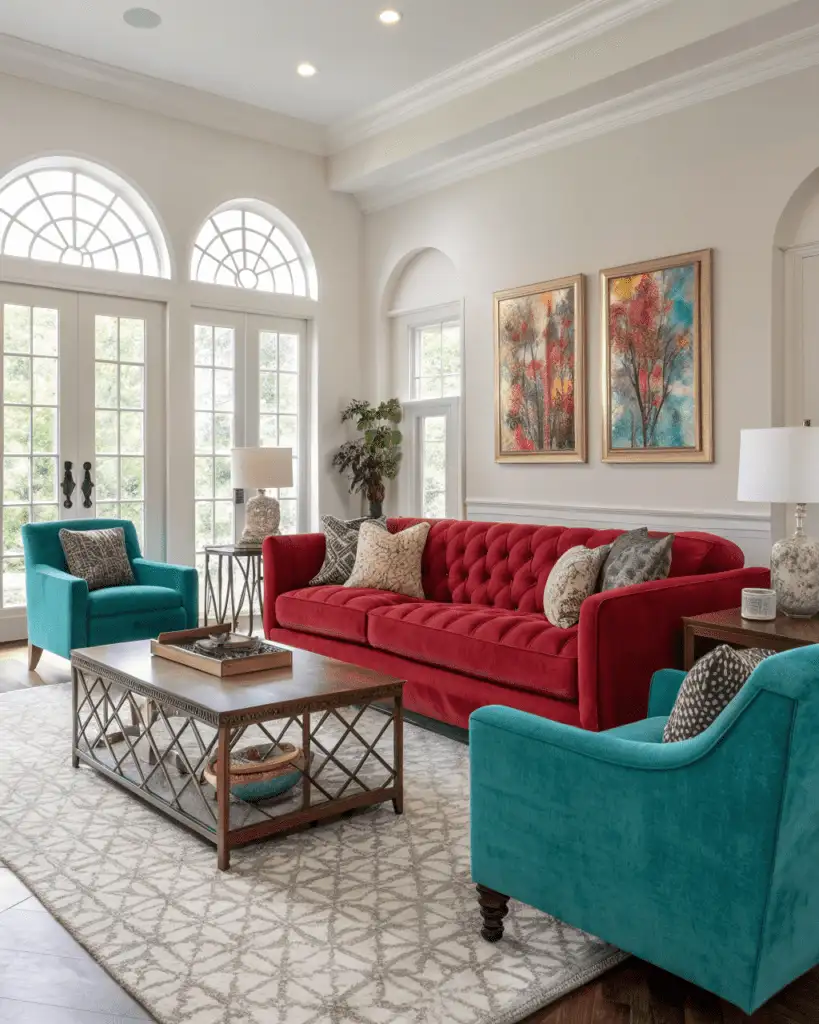 color palette inspired by furniture