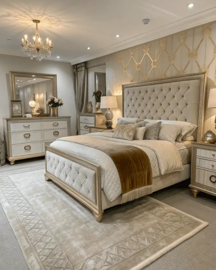 symmetrical bedroom design