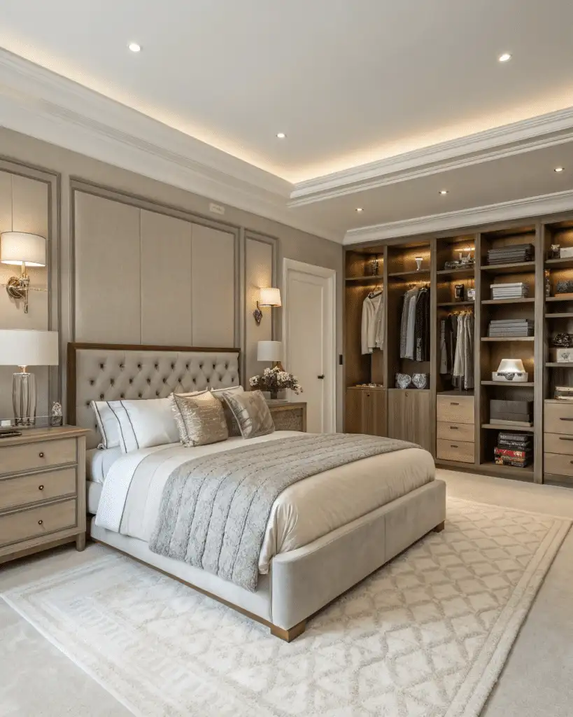 clutter-free bedroom