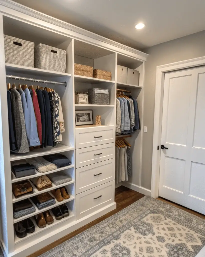 hooks on closet wall