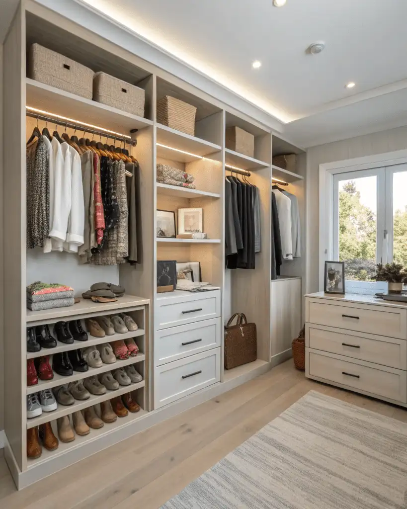 pull-out shoe and accessory racks
