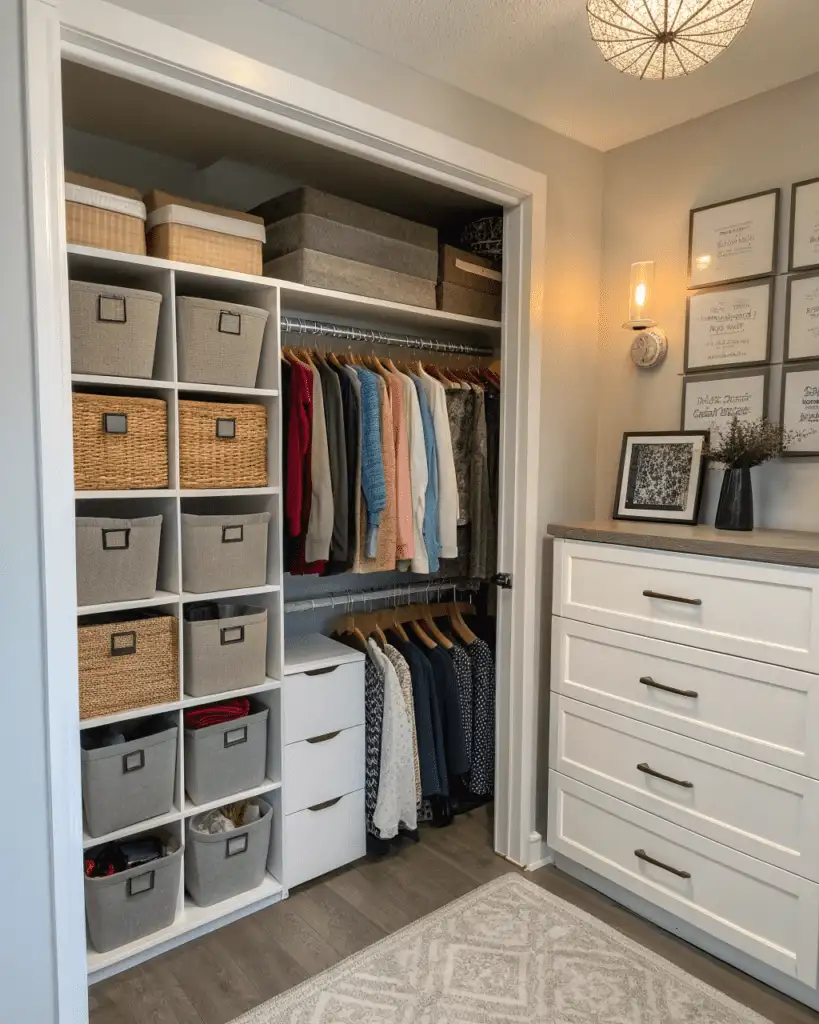 zoned closet organization