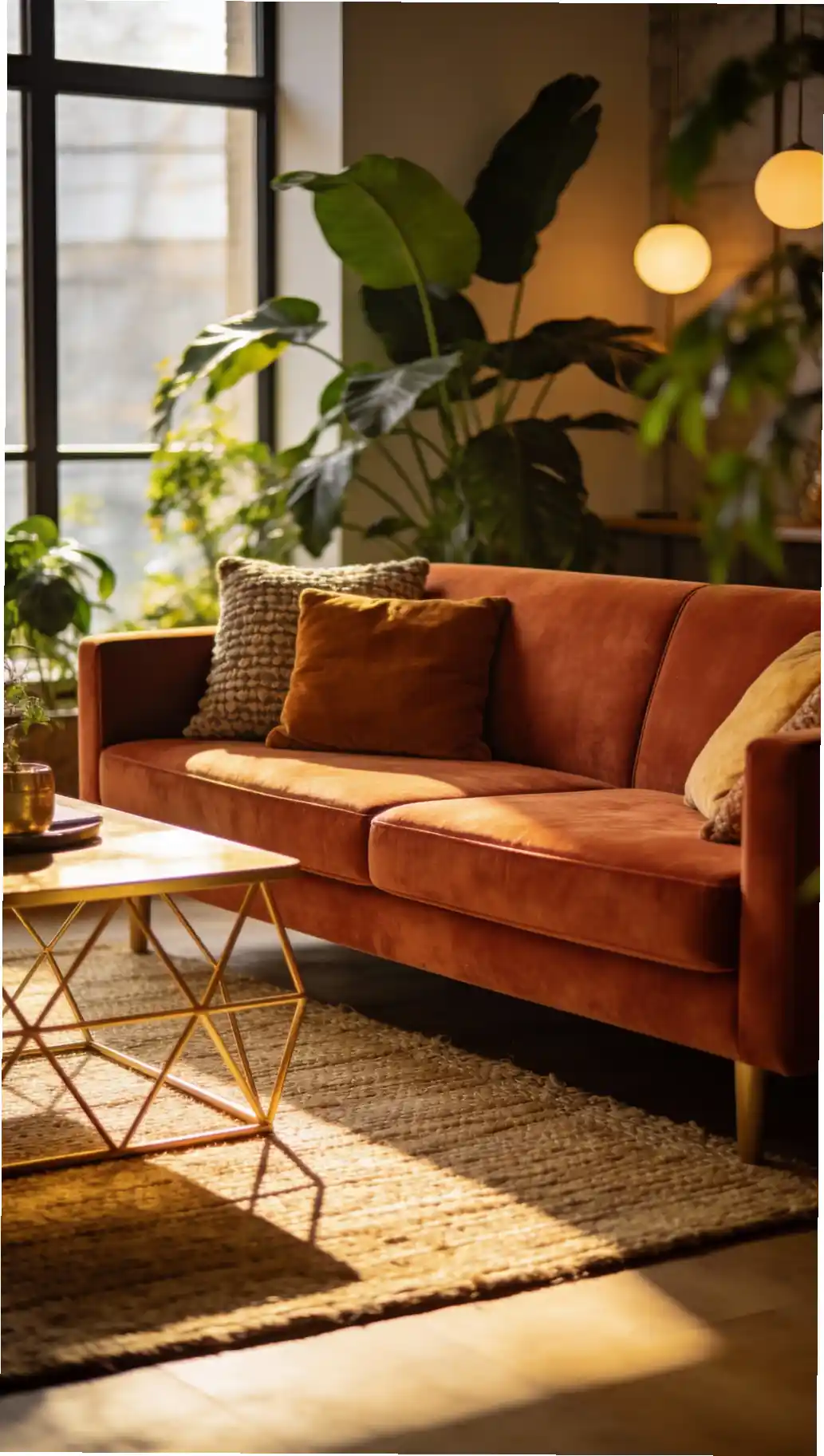 Warm Terracotta & Gold Accents