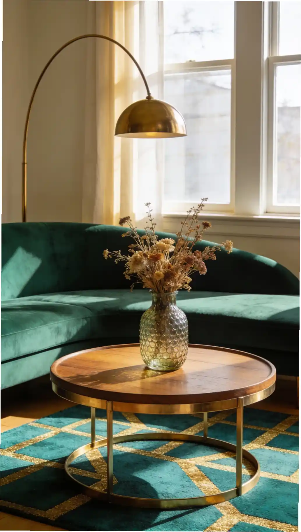 Mid-Century Modern Glam Look