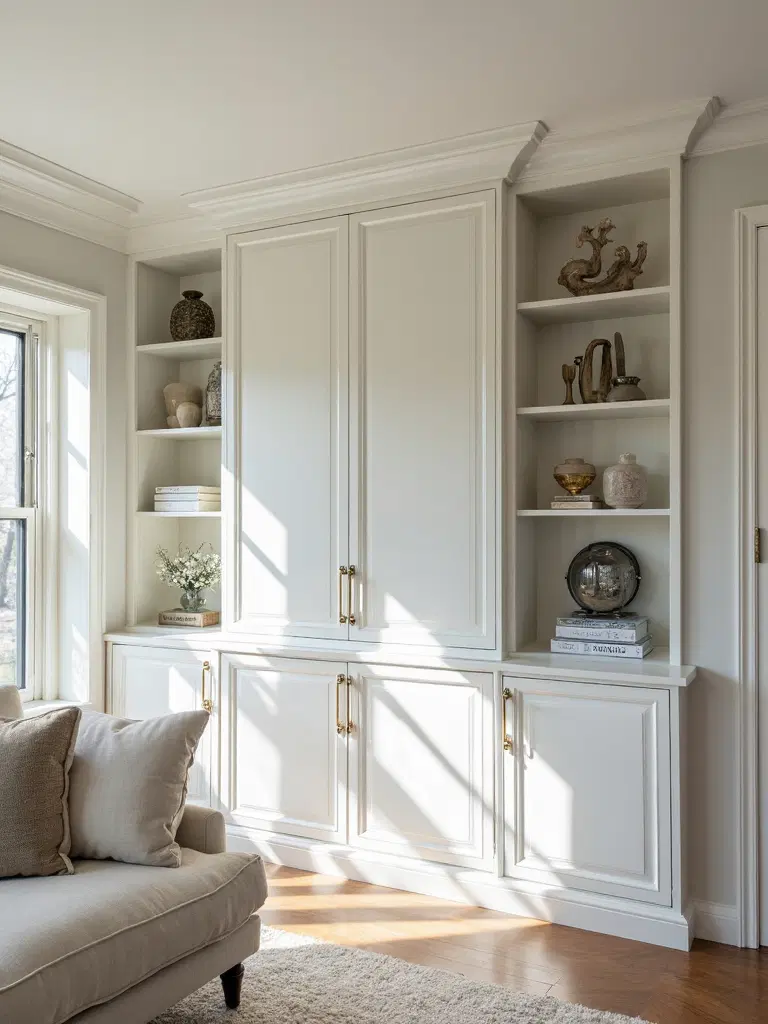 maximize vertical storage with custom cabinets