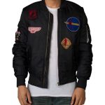 ... american stitch - outerwear - flight jacket with patches ... DUHFOMW