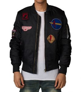 ... american stitch - outerwear - flight jacket with patches ... DUHFOMW