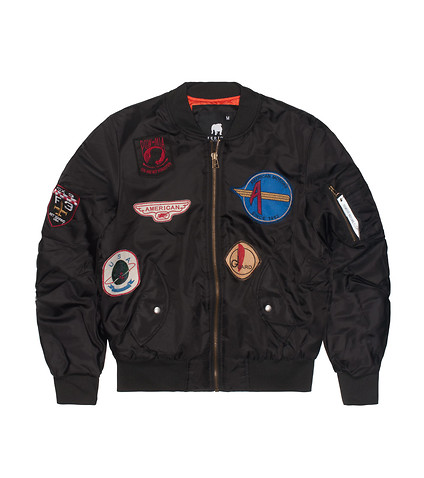 ... american stitch - outerwear - flight jacket with patches ... UBTHHUX