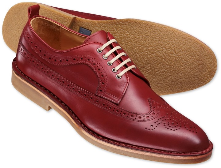 ... charles tyrwhitt red warwick brogue shoes ... JANGVRB
