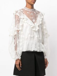 ... chloé victorian ruffle blouse MYJDFPU