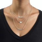 ... layered name necklace in sterling silver - 3 MLDVKOL