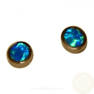 ... small oval opal earrings studs women men ... VXETLWY