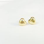 ... tiny gold heart earrings - thumbnail 3 OVKWCGL