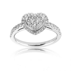 0.43ct f i1 diamond heart ring VUONNEB