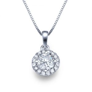 0.71 ct classic round cut diamond pendant DHPYFLQ