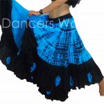 03 blue/black tribal gypsy skirt 25 yard -in stock CYECOQI