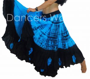 03 blue/black tribal gypsy skirt 25 yard -in stock CYECOQI