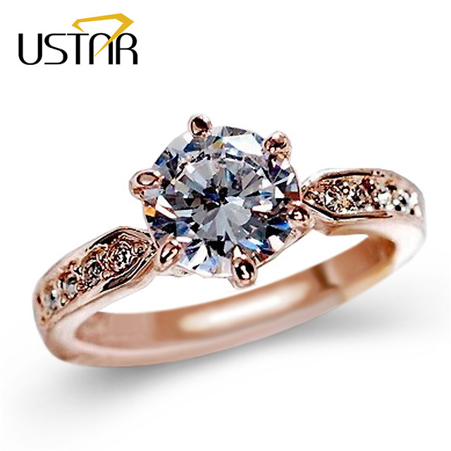 1.75ct aaa cz diamond engagement rings for women rose gold plated wedding BCJNEPX