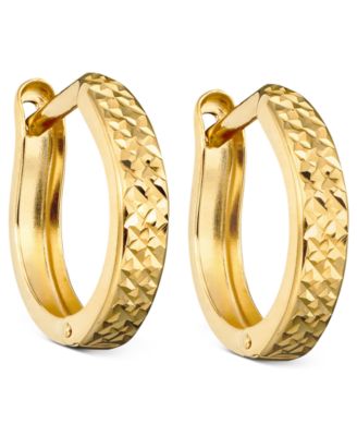 10k gold hoop earrings XMPZHSY