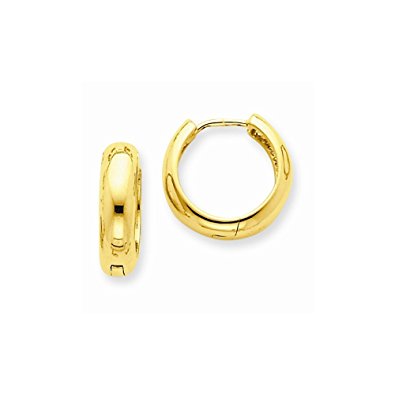 14k gold huggie earrings (0.43 in x 0.2 in) SGKLXJK