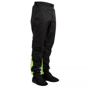 15 - cycling cycling - 900 urban waterproof cycling trousers - black/lime bu0027 JCZEOCW