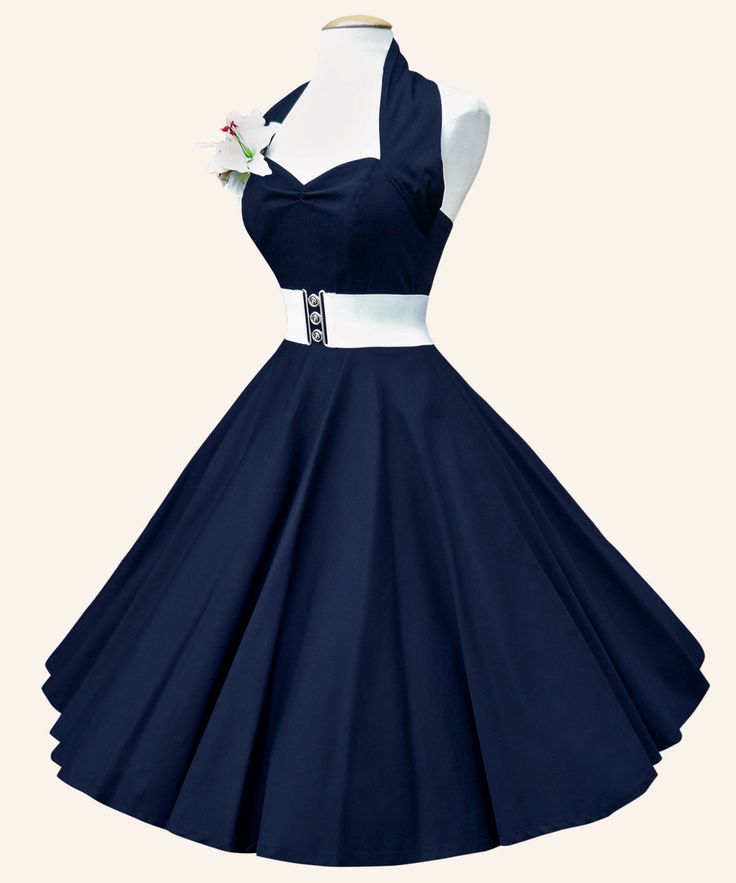 1950s dresses 1950s halterneck plain dress. made from cotton sateen fabric.  QBEWQPN