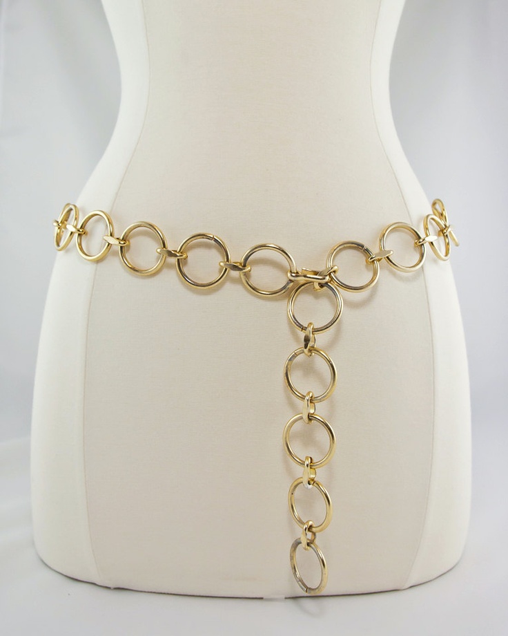 1960s gold circle chain belt VRAYCKB