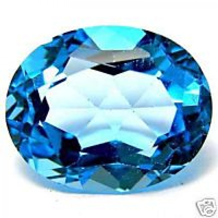 2-6 carat natural swiss blue topaz gemstone for saturn NKGTIEO