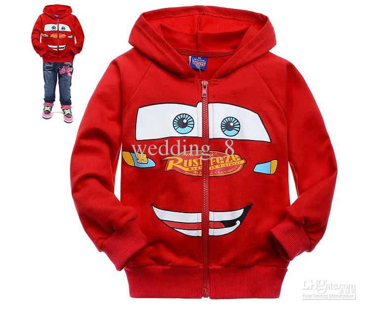 2017 2015 autumn cartoon red car boys coat, handsome boys jacket, kids  hoodies NIRPVCW