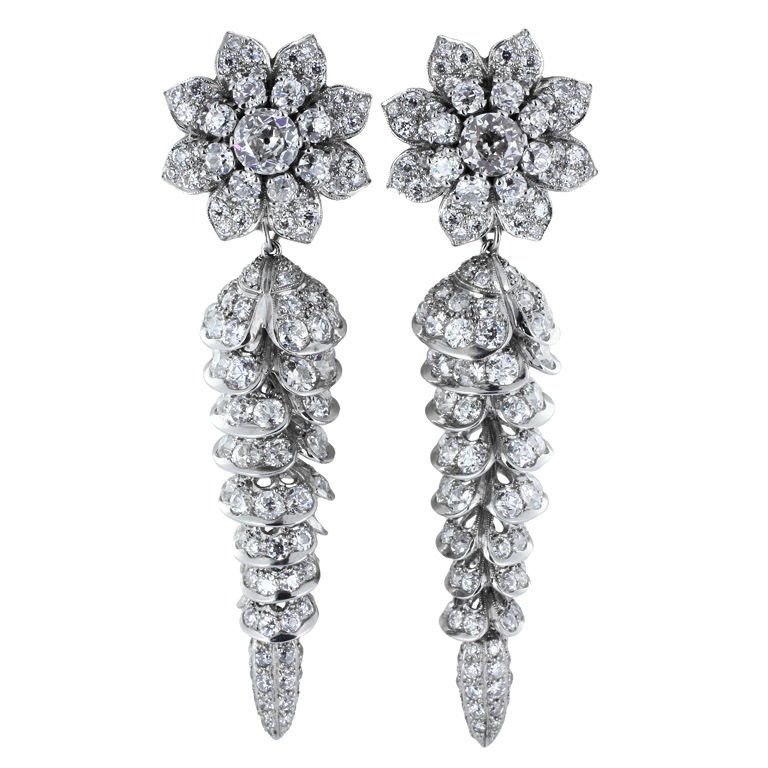 22 carat old european cut diamond drop earrings 1 ZIGEGJZ