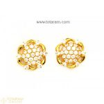 22k gold earrings for women with cz - 235-ger7687 - buy this JLFTNXK