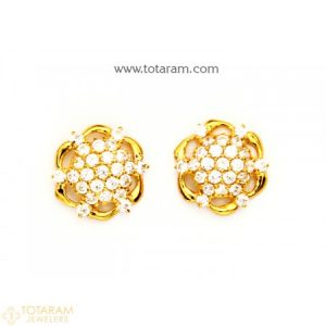 22k gold earrings for women with cz - 235-ger7687 - buy this JLFTNXK