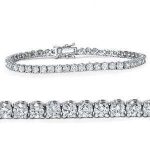 4ct diamond tennis bracelet 14k white gold 7 ZZDYJIA