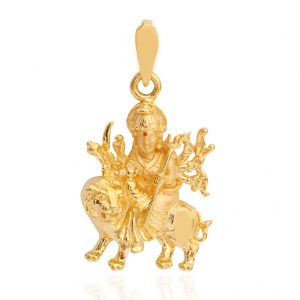 5.1 grams goddess durga 22kt gold pendant KCSBBVG