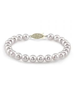 7.0-7.5mm akoya white pearl bracelet- choose your quality HNHQQAL