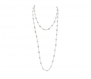 a diamond long chain necklace BDTXOIA