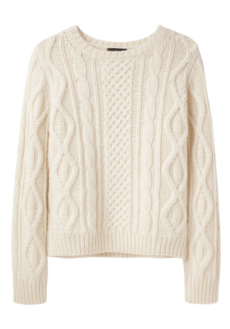 a.p.c. / irish cable knit sweater YCUUXAD