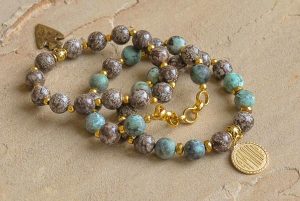 african turquoise and jasper stretch bracelets NURPILQ