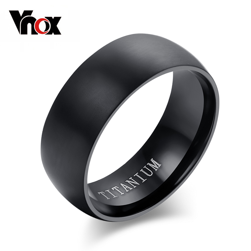 aliexpress.com : buy 100% titanium rings for men 8mm cool black menu0027 WETDBYW