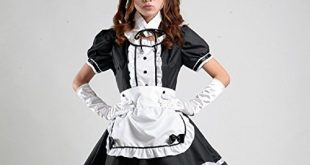 amazon.com: coconeen anime cosplay costume french maid outfit halloween:  clothing HTOKEDP
