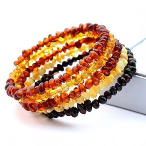 amber bracelet stacked ... FETQCKM