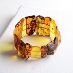 amber jewelry multi-colored faceted amber beads bracelet OTKMYCU