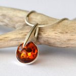 amber necklace - amber pendant, amber jewelry, natural amber pendant, amber TPBAXHJ