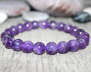 amethyst bracelet february birthstone jewellery meditation bracelet third  eye chakra bracelet PQWCYEA