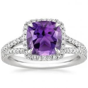 amethyst rings 18k white gold. amethyst fortuna ring TWKYEFA