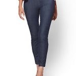 ankle pants 7th avenue pant - high-waist pull-on ankle - navy - new york ... ZKHUOHM